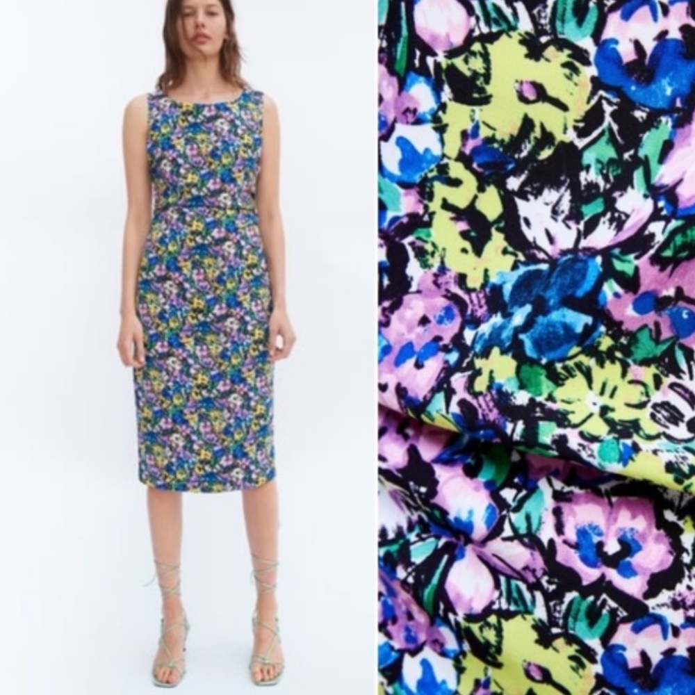 Zara floral dress